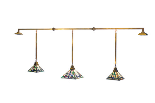 Prairie Wheat Three Light Island Pendant in Brass Tint (57|108620)