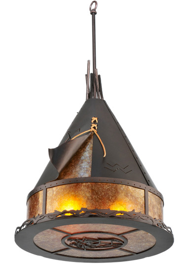 Teepee Two Light Pendant in Mahogany Bronze (57|106543)