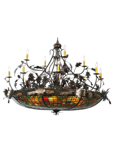 Greenbriar Oak 18 Light Chandelier in Antique Copper (57|100424)