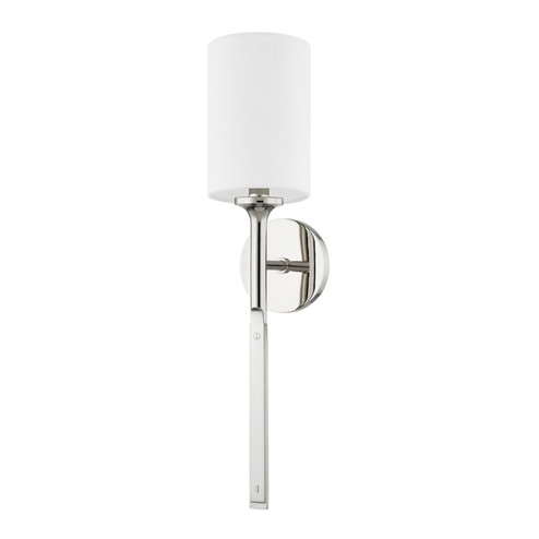 Brewster One Light Wall Sconce in Polished Nickel (70|3122-PN)