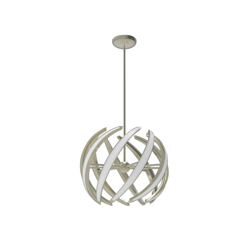 Swirl LED Pendant in Satin Nickel (326|SWL-23P-SN-27U-30K)