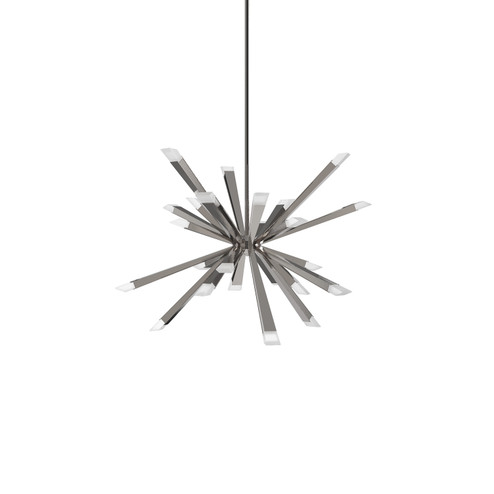 Starburst LED Chandelier in Satin Nickel (326|STB-29C-SN-27U-30K)