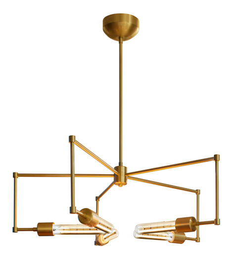 Boomer Chandelier in Brushed Brass (408|CH555BBRT3A)