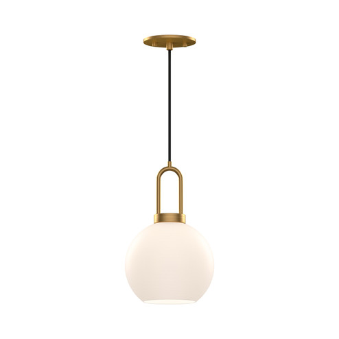 Soji One Light Pendant in Aged Gold/Opal Matte Glass (452|PD601608AGOP)