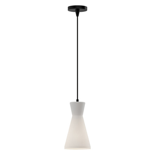 Betty One Light Pendant in Matte Black/Opal Glass (452|PD473706MBOP)