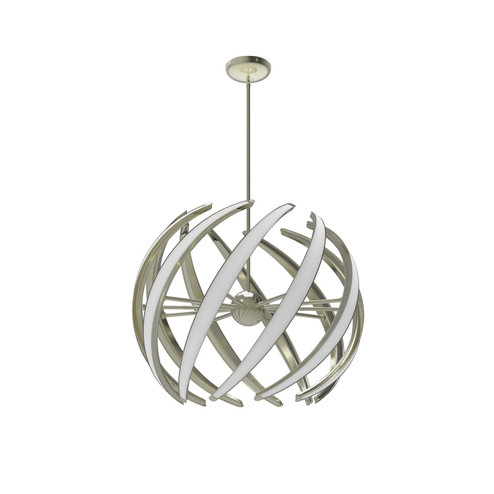 Swirl LED Pendant in Satin Nickel (326|SWL-32P-SN-27Z-30K)