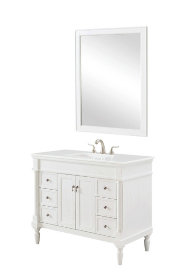 Lexington Single Bathroom Vanity in Antique white (173|VF13042AW-VW)