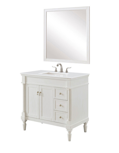 Lexington Single Bathroom Vanity in Antique white (173|VF13036AW-VW)