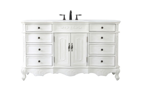 Danville Single Bathroom Vanity in Antique white (173|VF10160AW-VW)