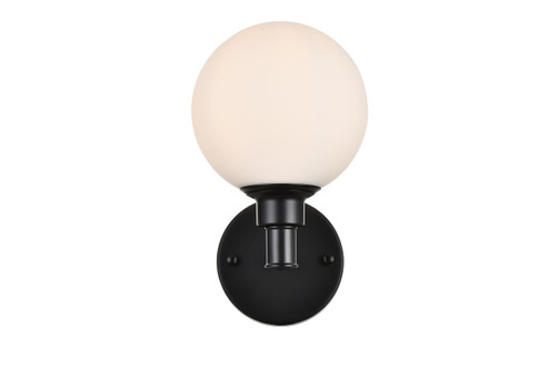 Cordelia One Light Bath Sconce in Black (173|LD7317W6BLK)