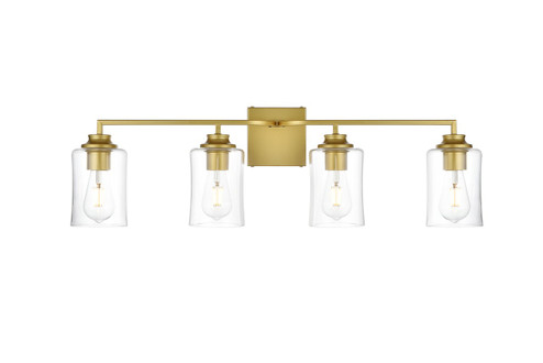 Ronnie Four Light Bath Sconce in Brass (173|LD7314W32BRA)