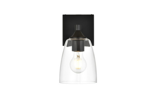Gianni One Light Bath Sconce in Black (173|LD7307W5BLK)