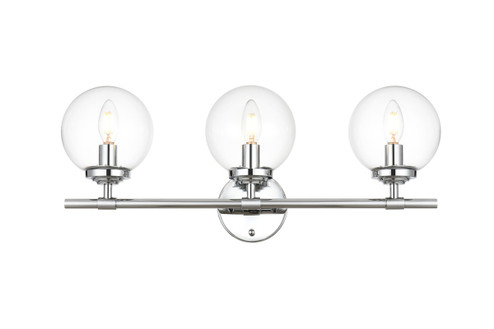 Ingrid Three Light Bath Sconce in Chrome (173|LD7302W24CH)
