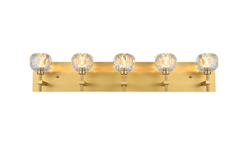 Graham Five Light Wall Sconce in Gold and Clear (173|3509W32G)
