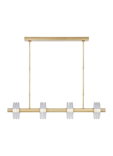 Laurel LED Linear Chandelier in Natural Brass (182|KWLS20927CNB)