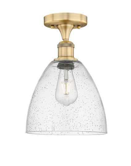 Edison One Light Semi-Flush Mount in Brushed Brass (405|616-1F-BB-GBD-94)