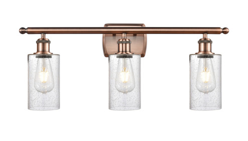 Ballston Three Light Bath Vanity in Antique Copper (405|516-3W-AC-G804)