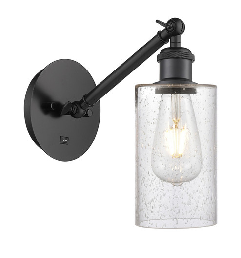 Ballston One Light Wall Sconce in Matte Black (405|317-1W-BK-G804)
