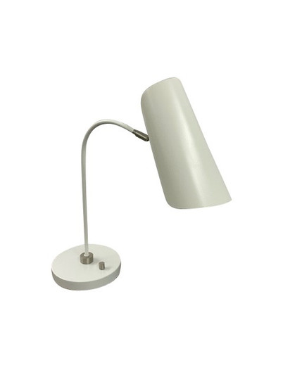 Logan LED Table Lamp in White/Satin Nickel (30|L350-WTSN)