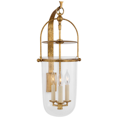 Lorford Three Light Wall Mount in Gilded Iron (268|CHD 2270GI-CG)