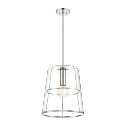 Alonzo One Light Pendant in Polished Nickel (43|D299M-14P-PN)