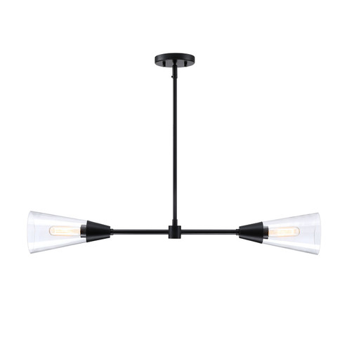 Norro Two Light Island Pendant in Matte Black (43|D290M-IS-MB)