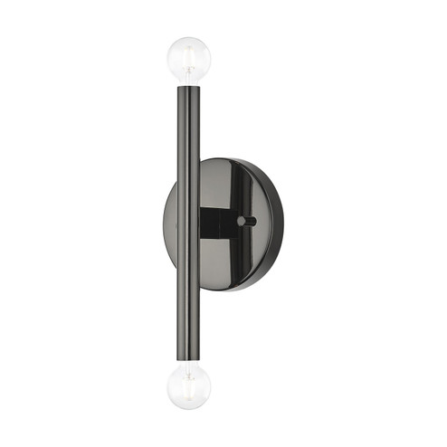 Copenhagen Two Light Wall Sconce in Black Chrome (107|51172-46)