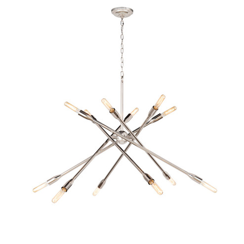 Cobra 12 Light Chandelier in Polished Nickel (400|16-1425PN)