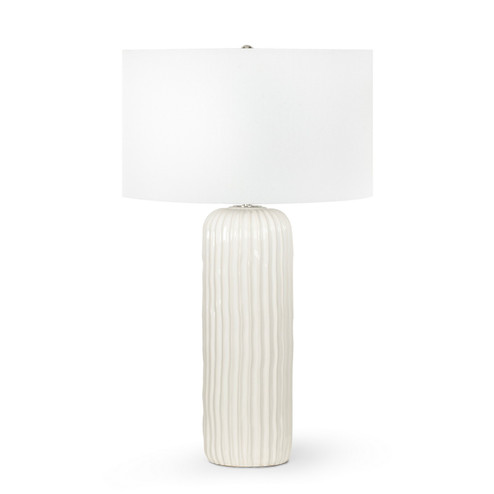 Caldon One Light Table Lamp in White (400|13-1611)