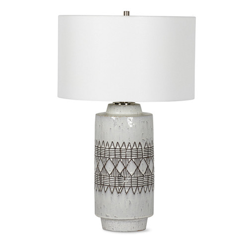 Zuri One Light Table Lamp in White (400|13-1598)