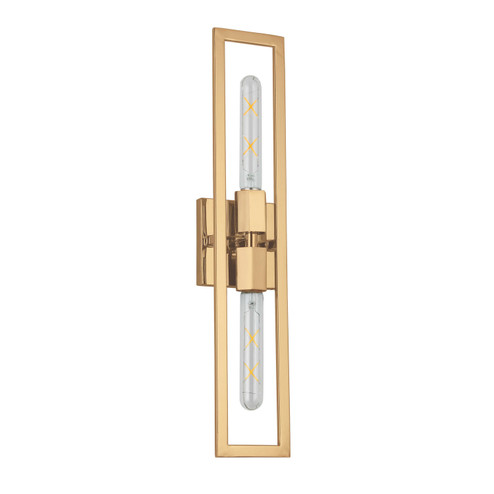 Wisteria Two Light Wall Sconce in Aged Brass (216|WTS-222W-AGB)
