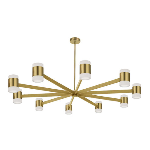 Wilson LED Chandelier in Aged Brass (216|WLS-48140LEDC-AGB)