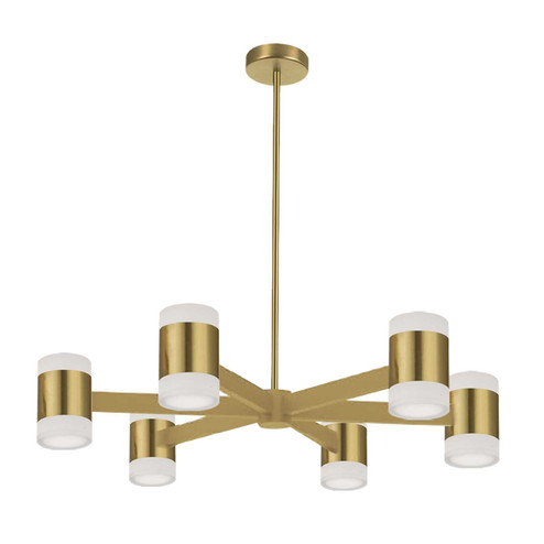 Wilson LED Chandelier in Aged Brass (216|WLS-2884LEDC-AGB)