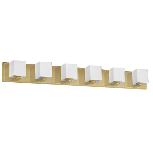 Verona Six Light Vanity in Aged Brass (216|V1230-6W-AGB)