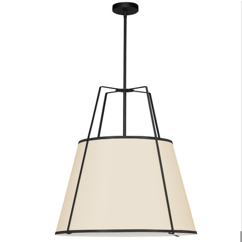 Trapezoid Three Light Pendant in Cream (216|TRA-3P-BK-CRM)