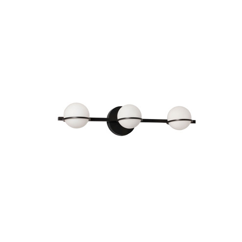 Sofia Three Light Vanity Fixture in Black (216|SOF-233W-MB)