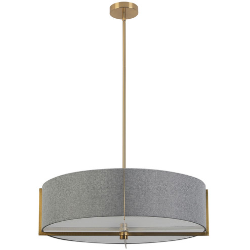 Preston Four Light Pendant in Grey (216|PST-264LP-AGB-GRY)