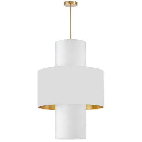 Patrona Four Light Pendant in White (216|POA-224P-AGB-692-790)