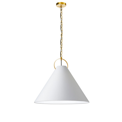Princeton One Light Pendant in White (216|PCN-241P-AGB-790)