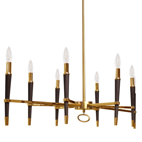 Langford Eight Light Chandelier in Vintage Bronze (216|LAN-408HC-VB)