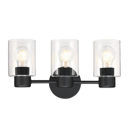 Sylvestre Three Light Wall Fixture in Matte Black (88|6115600)