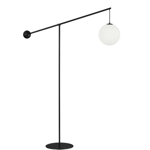 Holly One Light Floor Lamp in Matte Black (216|HOL-1061F-MB)