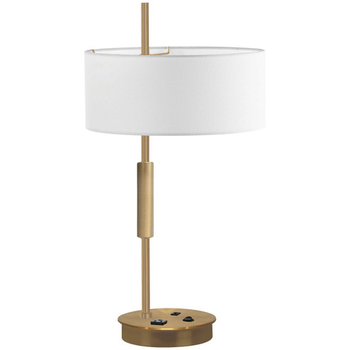 Fitzgerald One Light Table Lamp in Aged Brass (216|FTG-261T-AGB-WH)