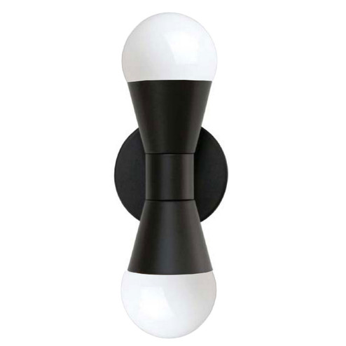 Fortuna Two Light Wall Sconce in Black (216|FOR-72W-MB)