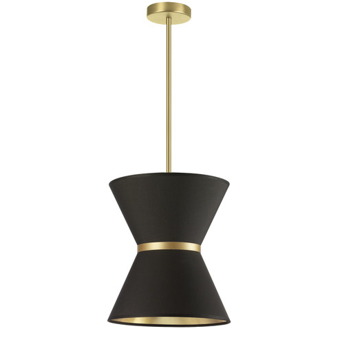 Caterine One Light Pendant in Black (216|CTN-121P-AGB-698)