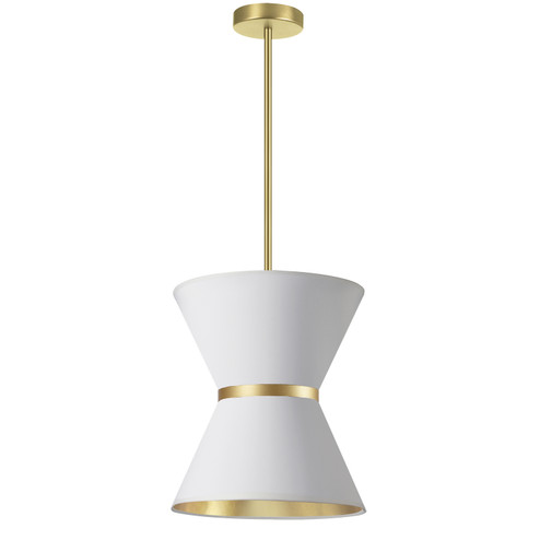 Caterine One Light Pendant in White (216|CTN-121P-AGB-692)