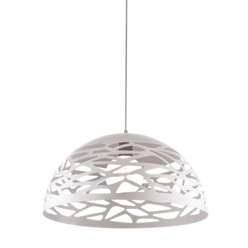 Coral One Light Pendant in White (216|COR-161P-WH)