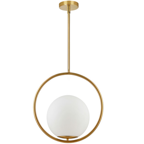 Adrienna One Light Pendant in Aged Brass (216|ADR-161P-AGB)