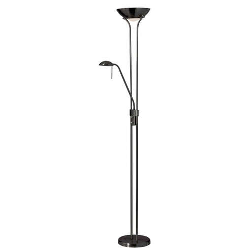 Contemporary Three Light Floor Lamp in Black (216|505F-MB)