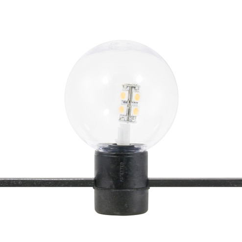 Festoon Light String- Special Order LED Festoon Socket Assembly in Clear/Black (303|LFS-12V-1-LED-WW)